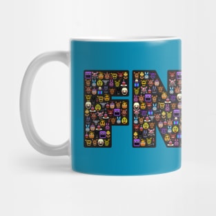 FNAF Typography Pixel Art Mug